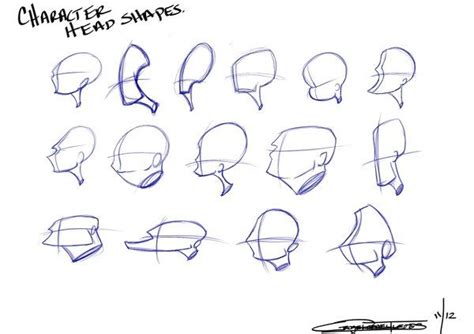 character head shapes character design sketches cartoon drawings