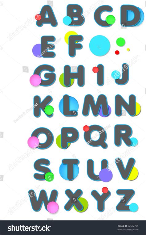 alphabet letters     black  white checked pattern circles