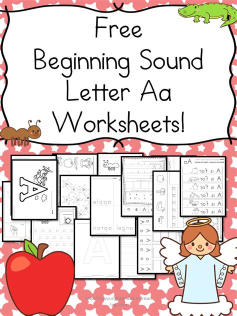 beginning sound letter  worksheets  homeschool village
