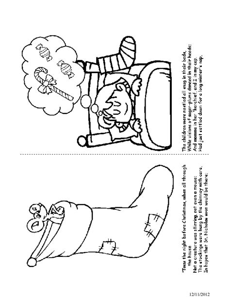twas  night  christmas coloring book pages