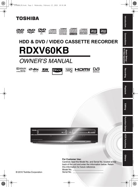 toshiba rdxv60 users manual