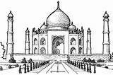 Taj Mahal Coloring Southern Netart Pages Colouring Drawing Sketch Print Bar Color Cartoon Search sketch template