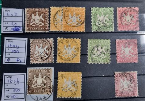 postzegels duitsland wuerttemberg  en  uitgave catawiki