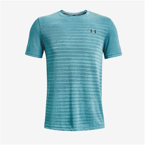 Under Armour Seamless Fade T Shirt Cosmos Black Mens Clothing Pro