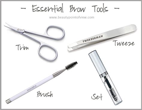 eyebrow grooming tools  methods beauty point  view
