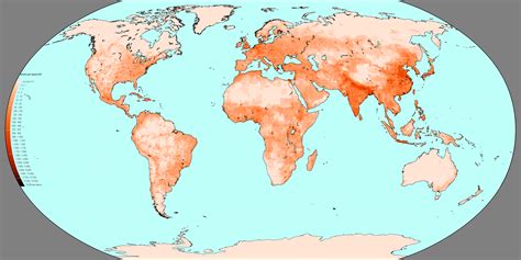 population map   earth