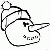 Snowman Neige sketch template