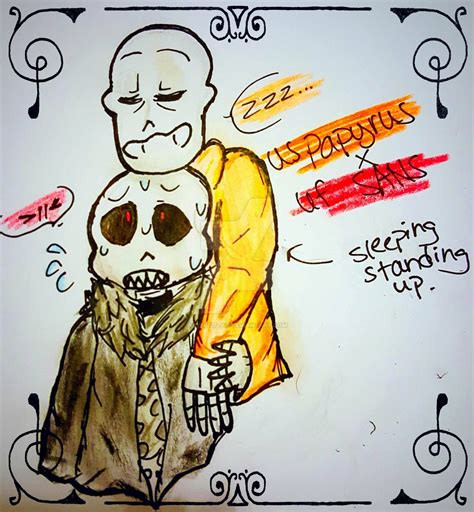 Underfell Sans X Underswap Papyrus By Tsupomwaakis On