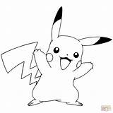 Pikachu Pokemon Coloring Pages Print Printable Do Go Template sketch template