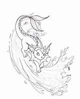Vaporeon Pages Coloring Template Leafeon Eevee sketch template
