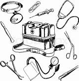 Drawing Doctor Tools Sketch Case Stethoscope Medical Laboratory Collection Paintingvalley Drawings Icons Accessories Getdrawings Sketches sketch template