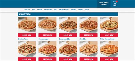 dominos pizza menu prices