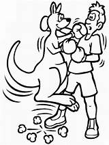 Coloring Boxing Kangaroo Pages Sports Fighting Guy Cliparts Printable Gloves Clipart Print Kids Library Boxer Coloringonly Categories sketch template