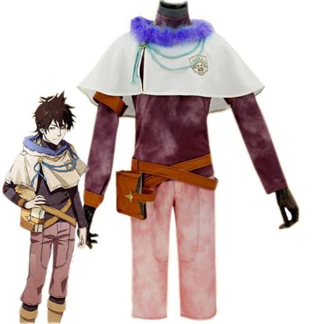 free shipping anime black clover cosplay costume yuno men cosplay costume