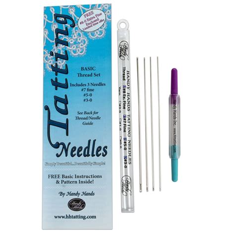 tatting needle thread set size      size   handy