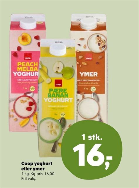 coop yoghurt eller ymer tilbud hos superbrugsen