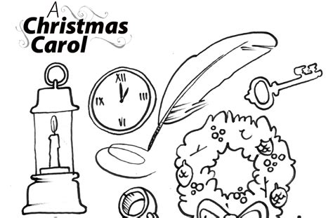 colouring page   christmas carol  belfry theatre