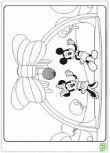 Mickey Mouse Coloring Clubhouse Pages Dinokids Clipart Close Print Disney Library Comments sketch template