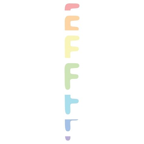 premium vector rainbow letter  colorful monogram