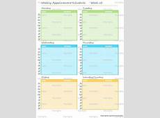 Weekly Appointment Planner / Schedule Printable PDF (INSTANT
