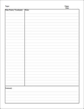 note template  printable documents
