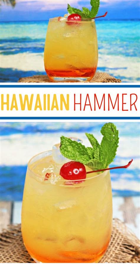 Hawaiian Hammer Drink Summer Drink Cocktail Recipes