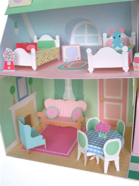 dollhouse furniture printable paper craft fantastic toys