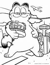 Garfield Coloring Pages Printable Book Kids Mighty Colouring Sheets Popular Very Coloringhome sketch template