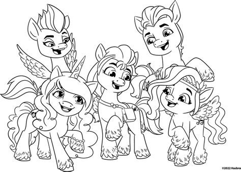 pony coloring templates  template  sticker sheet galaxus