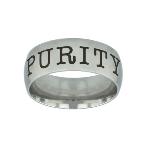 silver domed purity ring