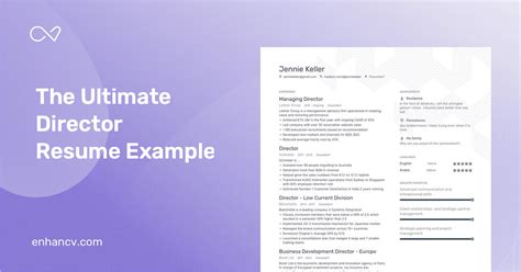 director resume   guide