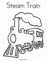 Train Coloring Steam Pages Engine Kids Drawing Twistynoodle Outline Caboose Simple Colouring Trains Preschoolers Sketch Print Would Make Crossing Noodle sketch template
