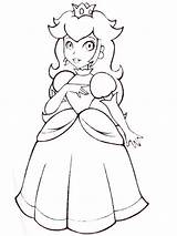 Peach Princess Coloring Pages Mario Beautiful Printable Color Princes Girls Paper Coloringhome Book Drawing Luigi Recommended Dot Supercoloring Girl Anime sketch template