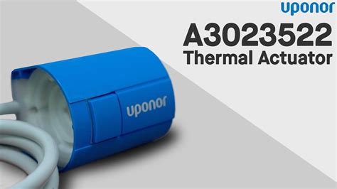 uponor  thermal actuator youtube