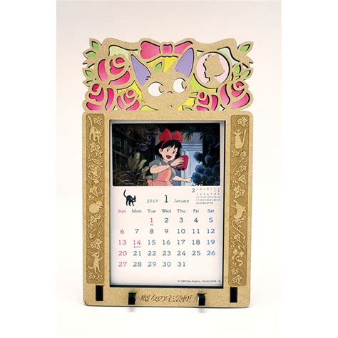Kikis Delivery Service 2019 Stained Frame Calendar Ghibli