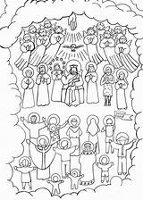 Saints Coloring Pages Printable Getcolorings Color Well sketch template