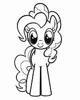 Pie Pinkie Coloring Pages Pony Little Kids sketch template