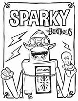 Coloring Boxtrolls Pages Sparky Printable Game Colouring Getcolorings Visit sketch template