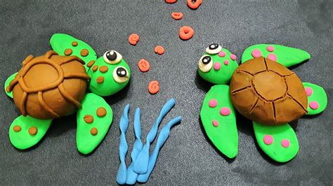 turtle polymer clay how to make turtle clay cute tutorial clay