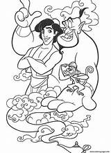 Aladdin Coloring Pages Genie Abu Printable Jasmine Coloring4free Sheets Disney Aladin Book Print Info Cartoons Color Kids Cartoon Princess Kleurplaat sketch template