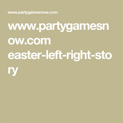 printable left  easter game