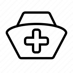 cap nurse nurse cap nurse hat icon   iconfinder