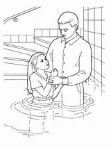 Lds Baptized Baptism sketch template