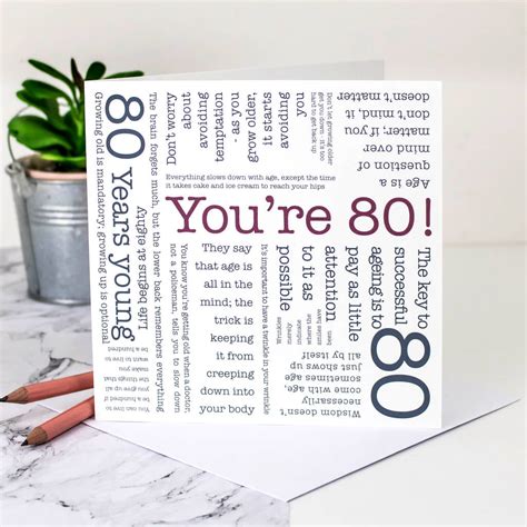 80th Birthday Card You Re 80 Quotes By Coulson Macleod