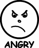 Emoji Angry sketch template