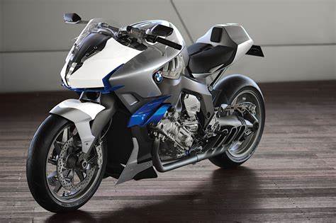 bmw motorrad unveils concept  motorcycle  inline  cylinder