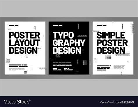 simple template design  typography  poster vector image