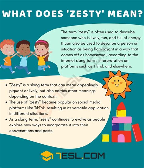 zesty meaning    slang zesty  esl