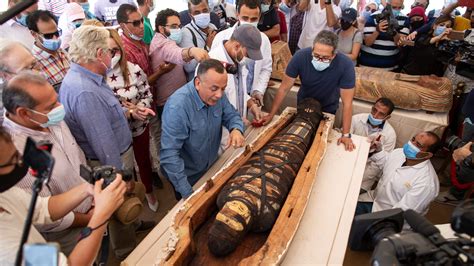 archeologists unearthed 59 sealed sarcophagi in egypt