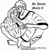 Joseph St Coloring Feast Pages Printable Saint March Catholic Sheets Mary Activities Kids Jesus Fun Ccd Month Popular Patrick Crafts sketch template